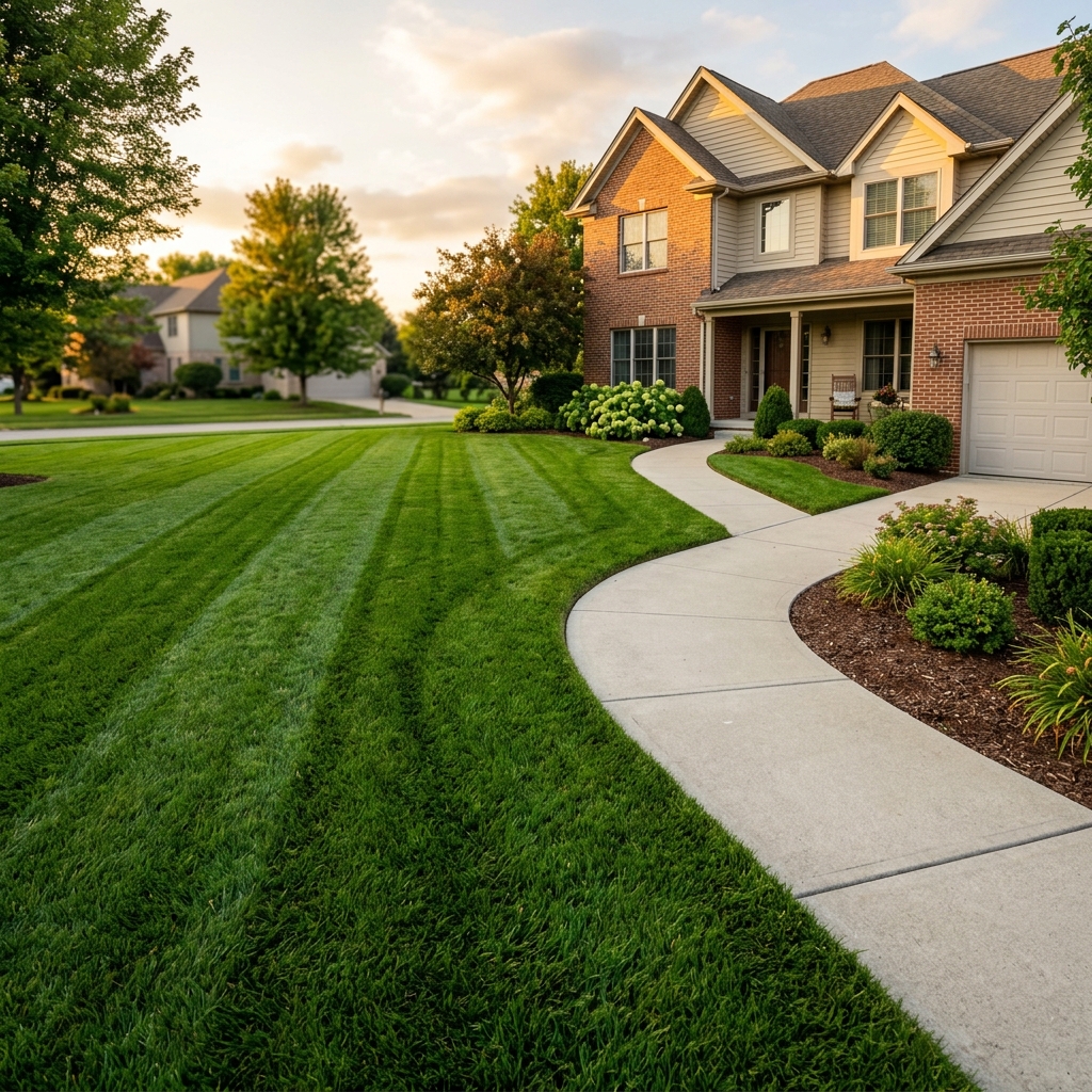 Professional lawn mowing and landscaping